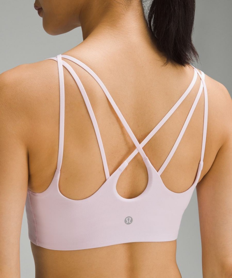 Sujetador Deportivo Lululemon Acanalado Nulu Tiras Yoga Bra Light Support, A/B Cup Mujer Rosas Chile | 618JCKGNX