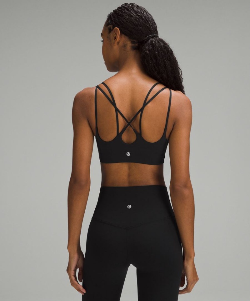 Sujetador Deportivo Lululemon Acanalado Nulu Tiras Yoga Bra Light Support, A/B Cup Mujer Negras Chile | 915SDHEXF