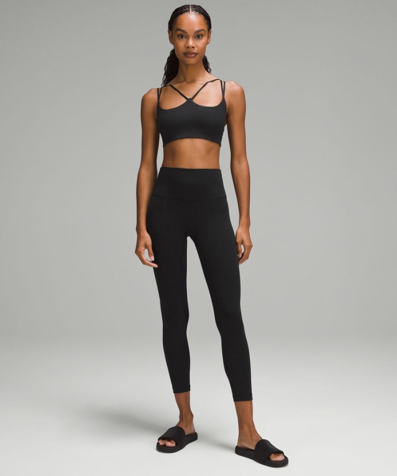 Sujetador Deportivo Lululemon Acanalado Nulu Tiras Yoga Bra Light Support, A/B Cup Mujer Negras Chile | 915SDHEXF