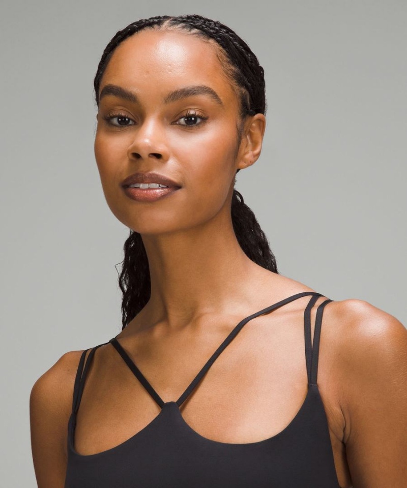 Sujetador Deportivo Lululemon Acanalado Nulu Tiras Yoga Bra Light Support, A/B Cup Mujer Negras Chile | 915SDHEXF