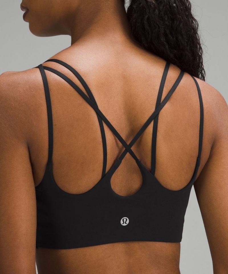 Sujetador Deportivo Lululemon Acanalado Nulu Tiras Yoga Bra Light Support, A/B Cup Mujer Negras Chile | 915SDHEXF