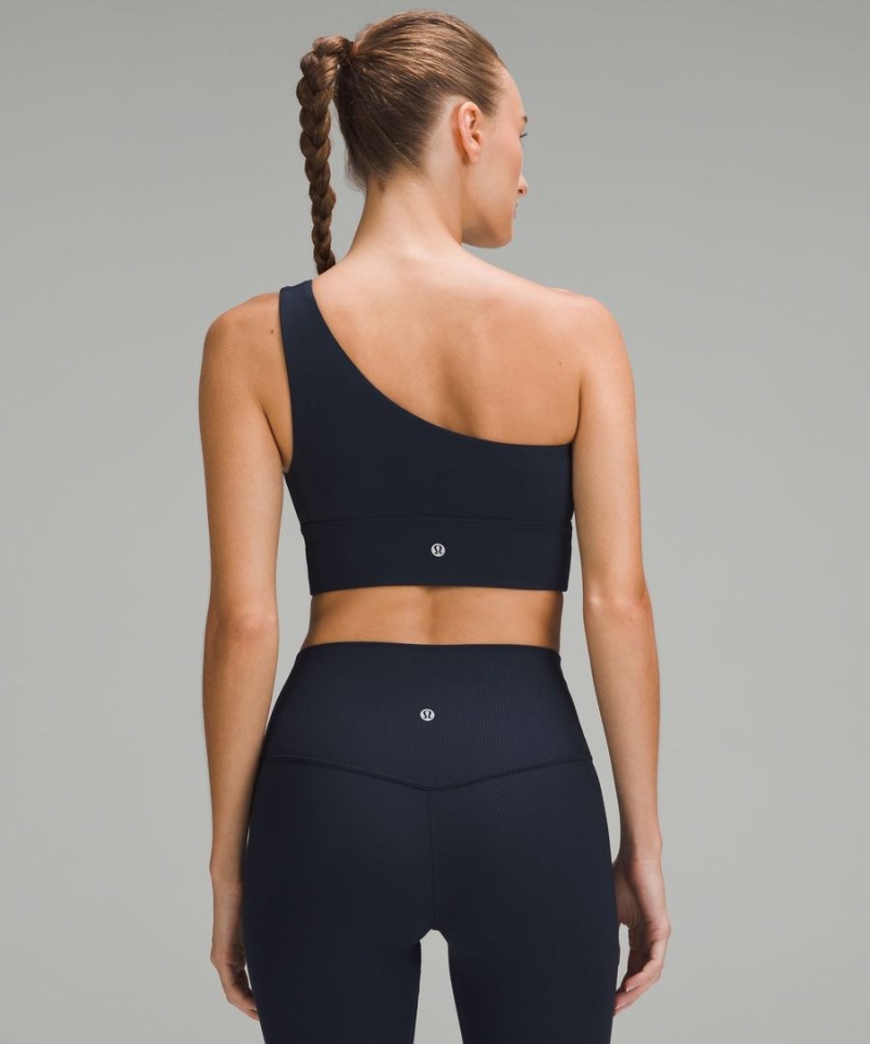 Sujetador Deportivo Lululemon Align™ Asymmetrical Bra Light Support, A/B Cup Mujer Azul Marino Chile | 135EYMZKP