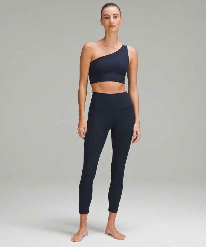 Sujetador Deportivo Lululemon Align™ Asymmetrical Bra Light Support, A/B Cup Mujer Azul Marino Chile | 135EYMZKP