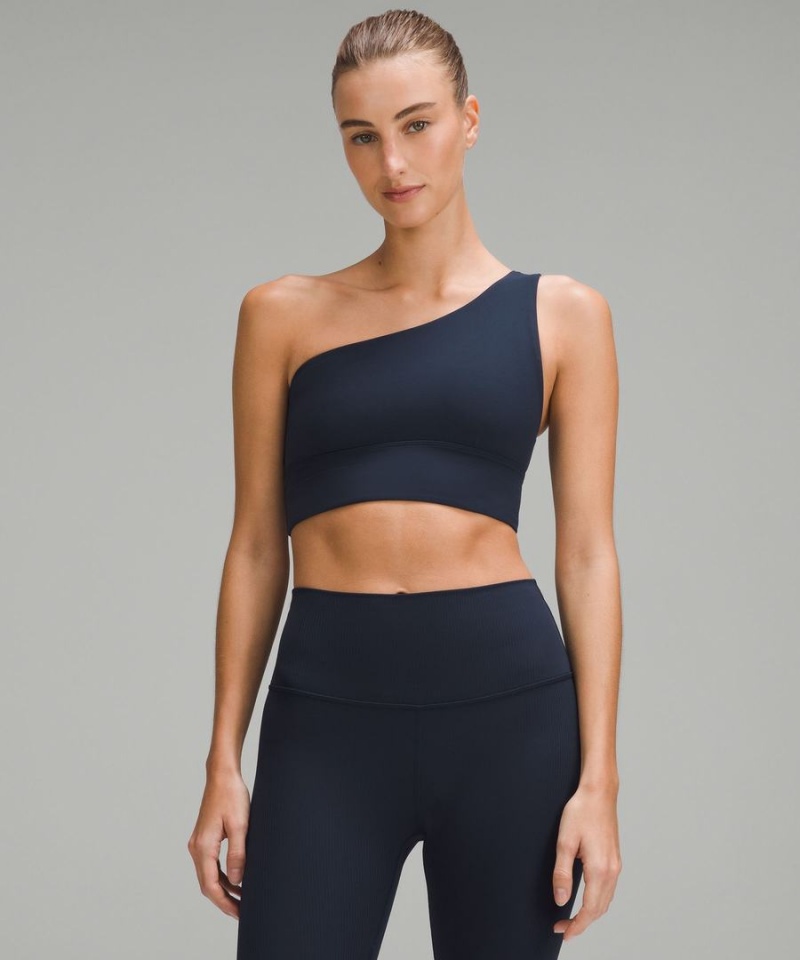 Sujetador Deportivo Lululemon Align™ Asymmetrical Bra Light Support, A/B Cup Mujer Azul Marino Chile | 135EYMZKP