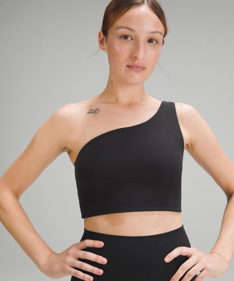 Sujetador Deportivo Lululemon Align™ Asymmetrical Bra Light Support, A/B Cup Mujer Negras Chile | 064AKMQXP