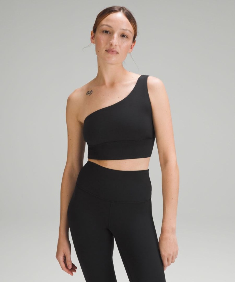 Sujetador Deportivo Lululemon Align™ Asymmetrical Bra Light Support, A/B Cup Mujer Negras Chile | 064AKMQXP