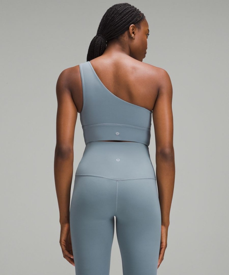 Sujetador Deportivo Lululemon Align™ Asymmetrical Bra Light Support, C/D Cup Mujer Azules Chile | 468NHTYVO