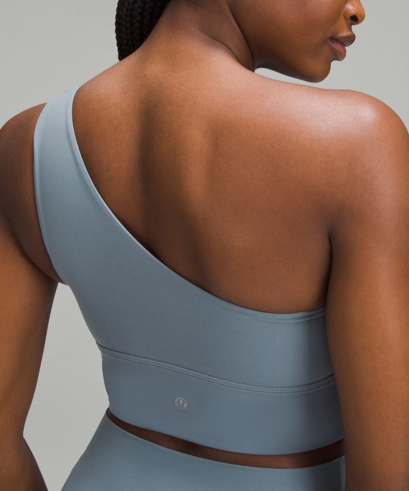 Sujetador Deportivo Lululemon Align™ Asymmetrical Bra Light Support, C/D Cup Mujer Azules Chile | 468NHTYVO