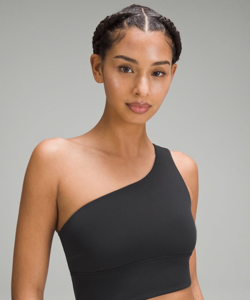 Sujetador Deportivo Lululemon Align™ Asymmetrical Bra Light Support, C/D Cup Mujer Negras Chile | 082THNPWA
