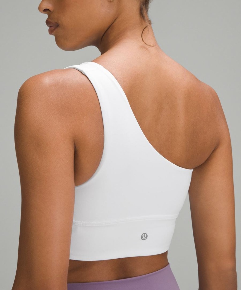 Sujetador Deportivo Lululemon Align™ Asymmetrical Bra Light Support, C/D Cup Mujer Blancas Chile | 824BHIETR