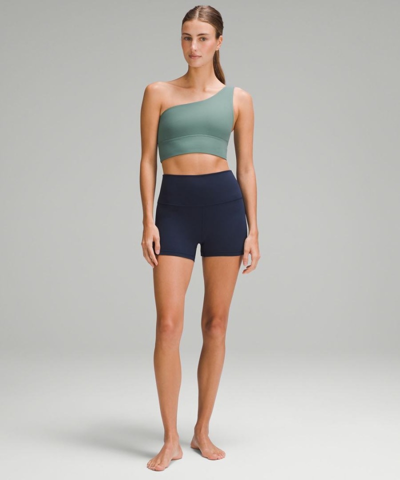 Sujetador Deportivo Lululemon Align™ Asymmetrical Bra Light Support, A/B Cup Mujer Verde Oscuro Chile | 046JFONCM