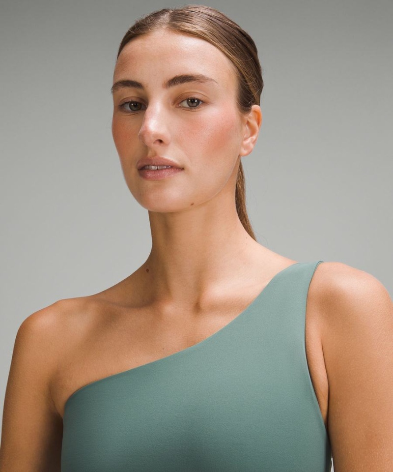 Sujetador Deportivo Lululemon Align™ Asymmetrical Bra Light Support, A/B Cup Mujer Verde Oscuro Chile | 046JFONCM