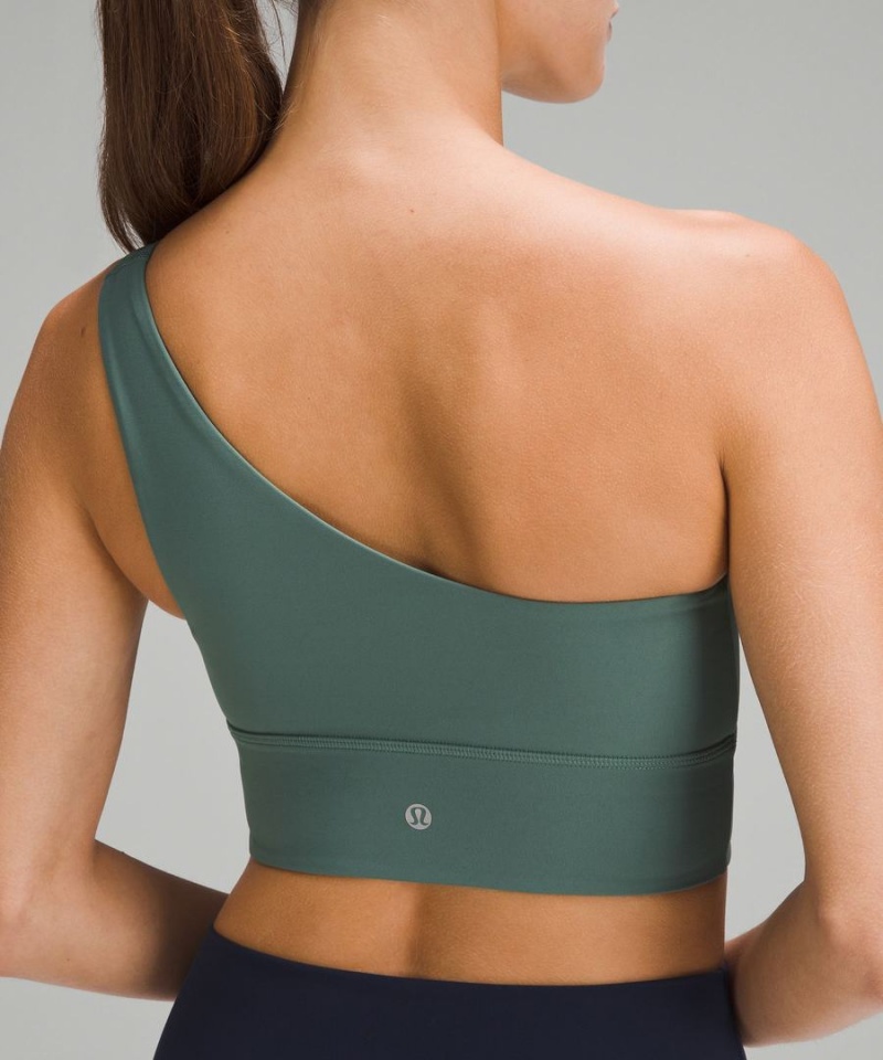 Sujetador Deportivo Lululemon Align™ Asymmetrical Bra Light Support, A/B Cup Mujer Verde Oscuro Chile | 046JFONCM