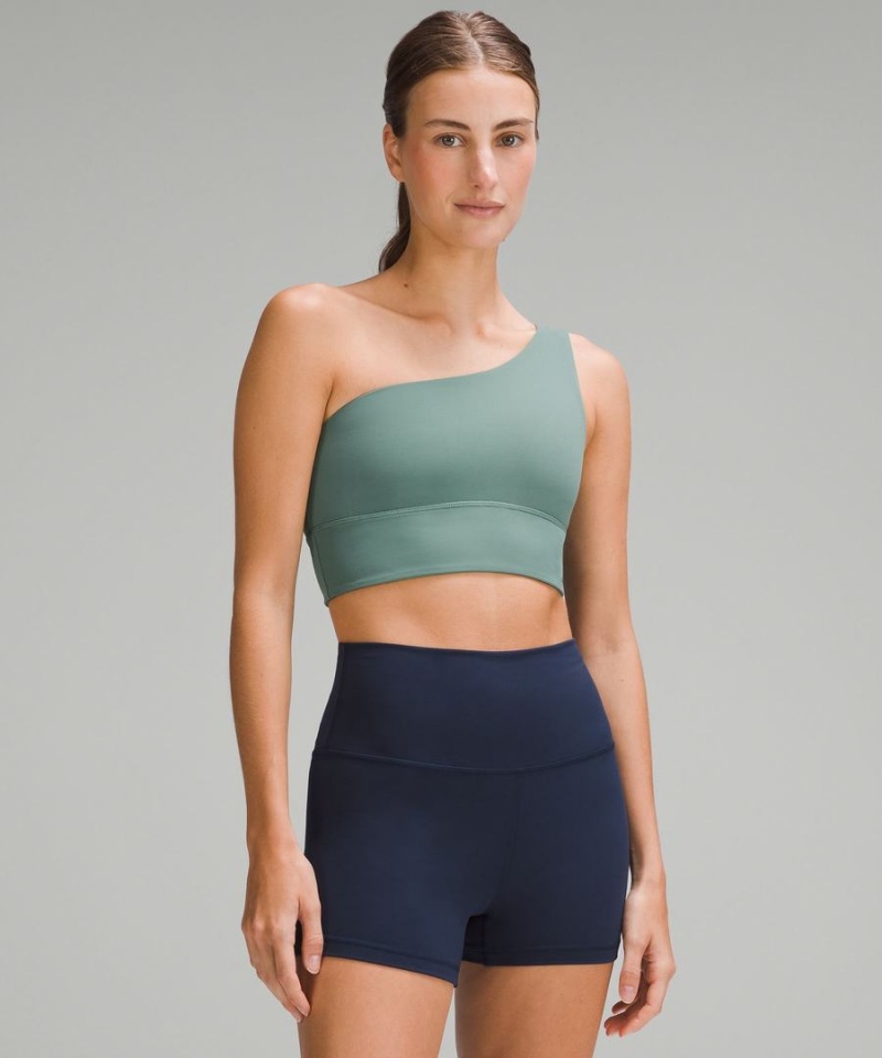 Sujetador Deportivo Lululemon Align™ Asymmetrical Bra Light Support, A/B Cup Mujer Verde Oscuro Chile | 046JFONCM