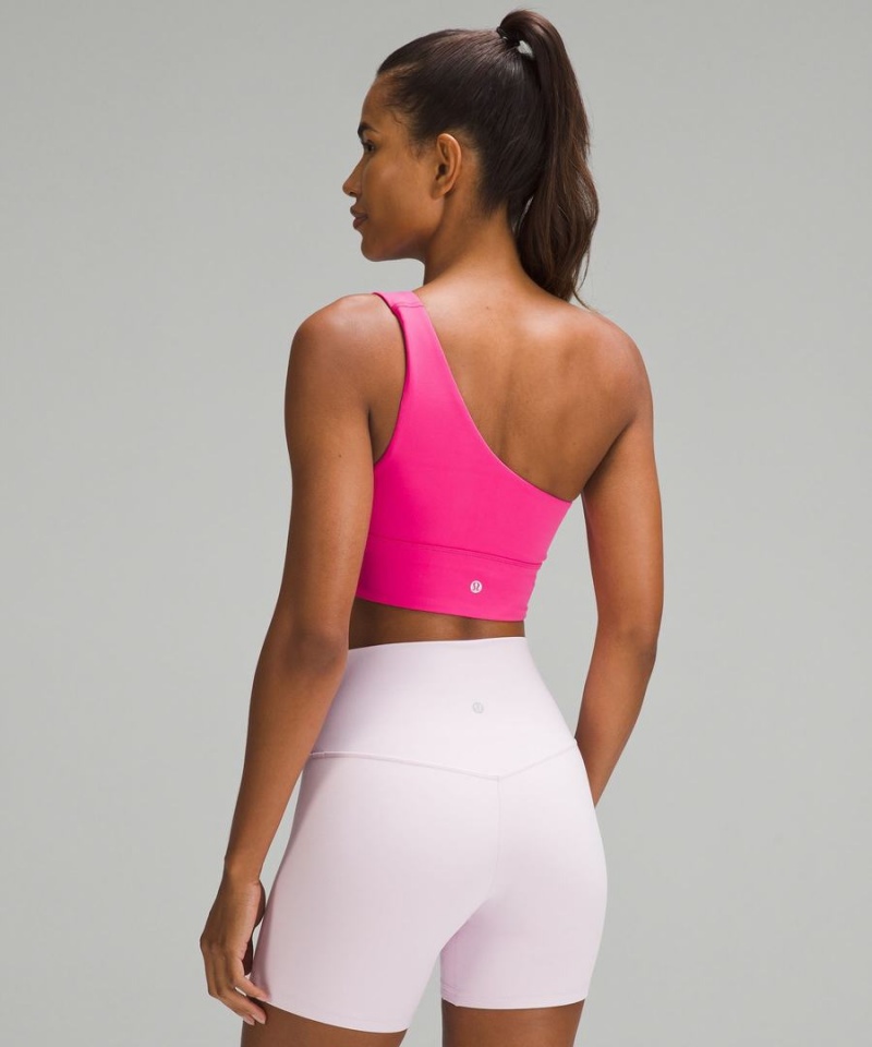 Sujetador Deportivo Lululemon Align™ Asymmetrical Bra Light Support, A/B Cup Mujer Rosas Chile | 027KUTWOA