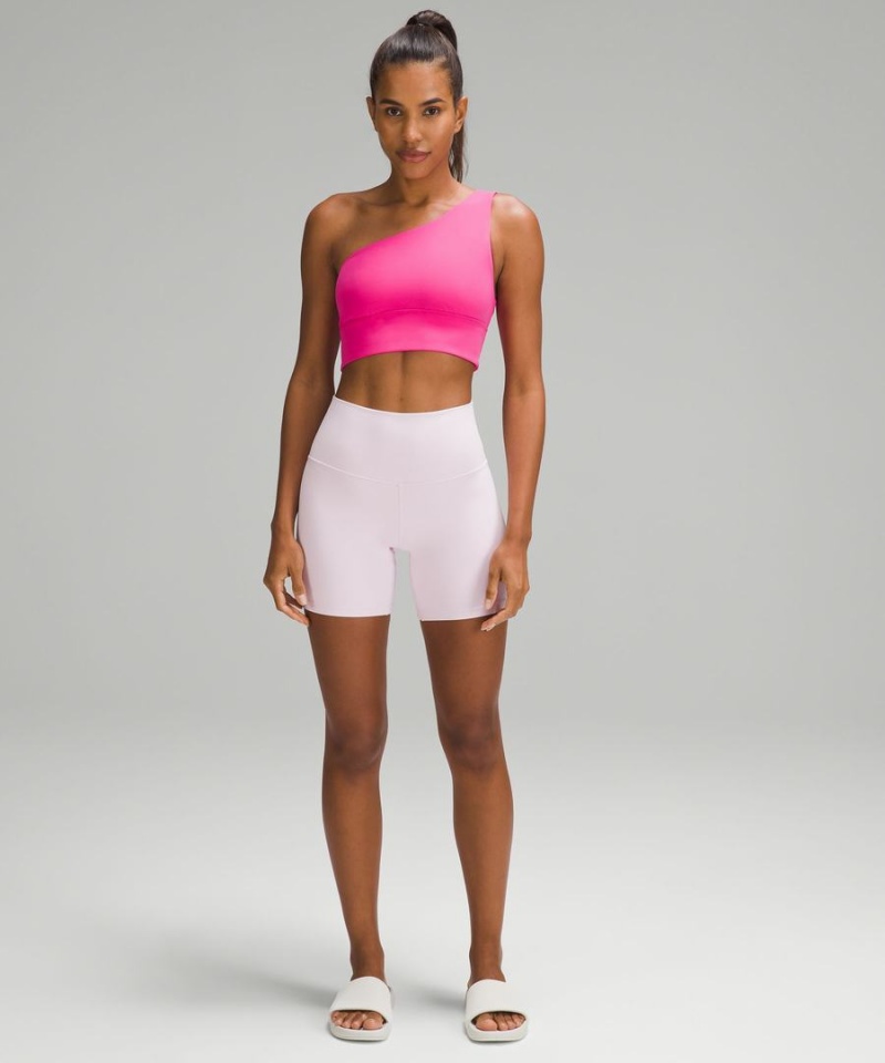 Sujetador Deportivo Lululemon Align™ Asymmetrical Bra Light Support, A/B Cup Mujer Rosas Chile | 027KUTWOA