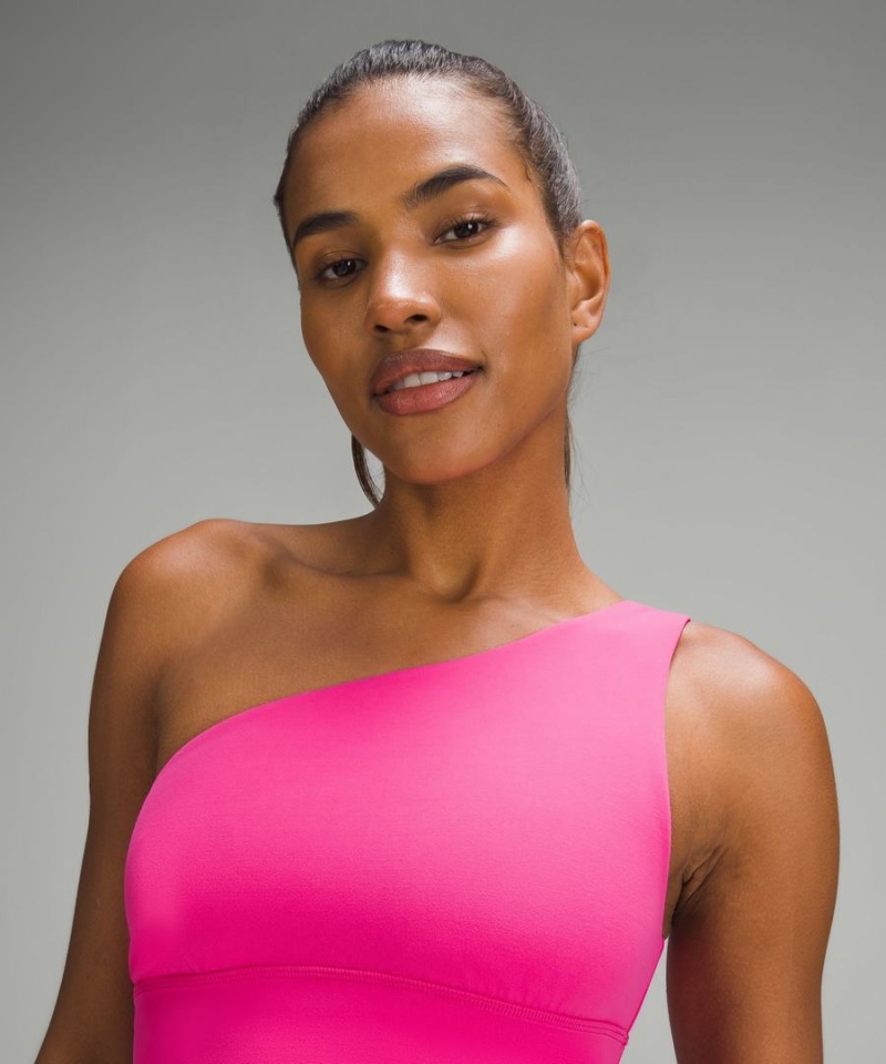 Sujetador Deportivo Lululemon Align™ Asymmetrical Bra Light Support, A/B Cup Mujer Rosas Chile | 027KUTWOA