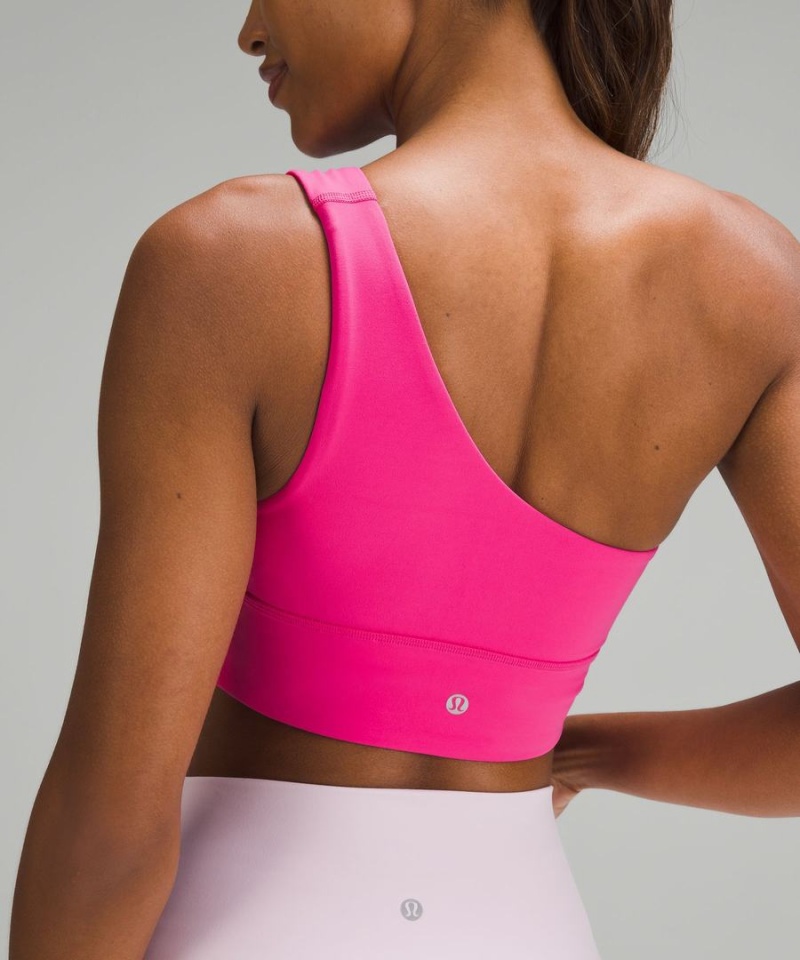Sujetador Deportivo Lululemon Align™ Asymmetrical Bra Light Support, A/B Cup Mujer Rosas Chile | 027KUTWOA