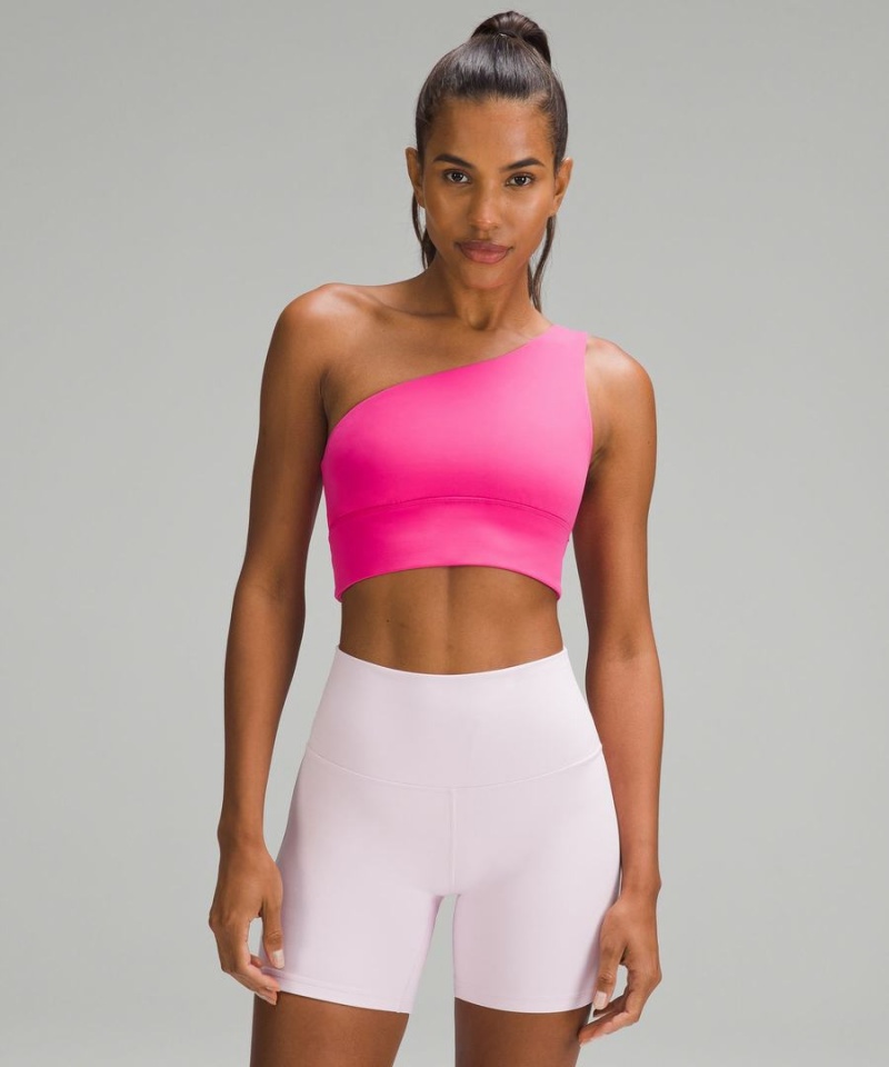 Sujetador Deportivo Lululemon Align™ Asymmetrical Bra Light Support, A/B Cup Mujer Rosas Chile | 027KUTWOA