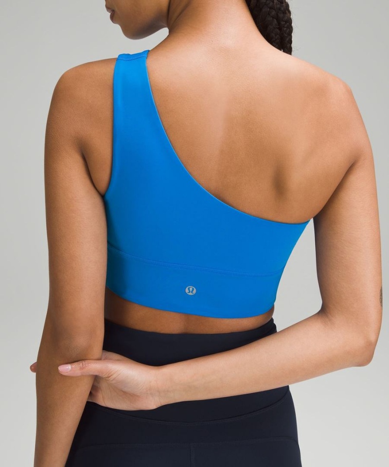 Sujetador Deportivo Lululemon Align™ Asymmetrical Bra Light Support, C/D Cup Mujer Azules Chile | 380BQKXAJ