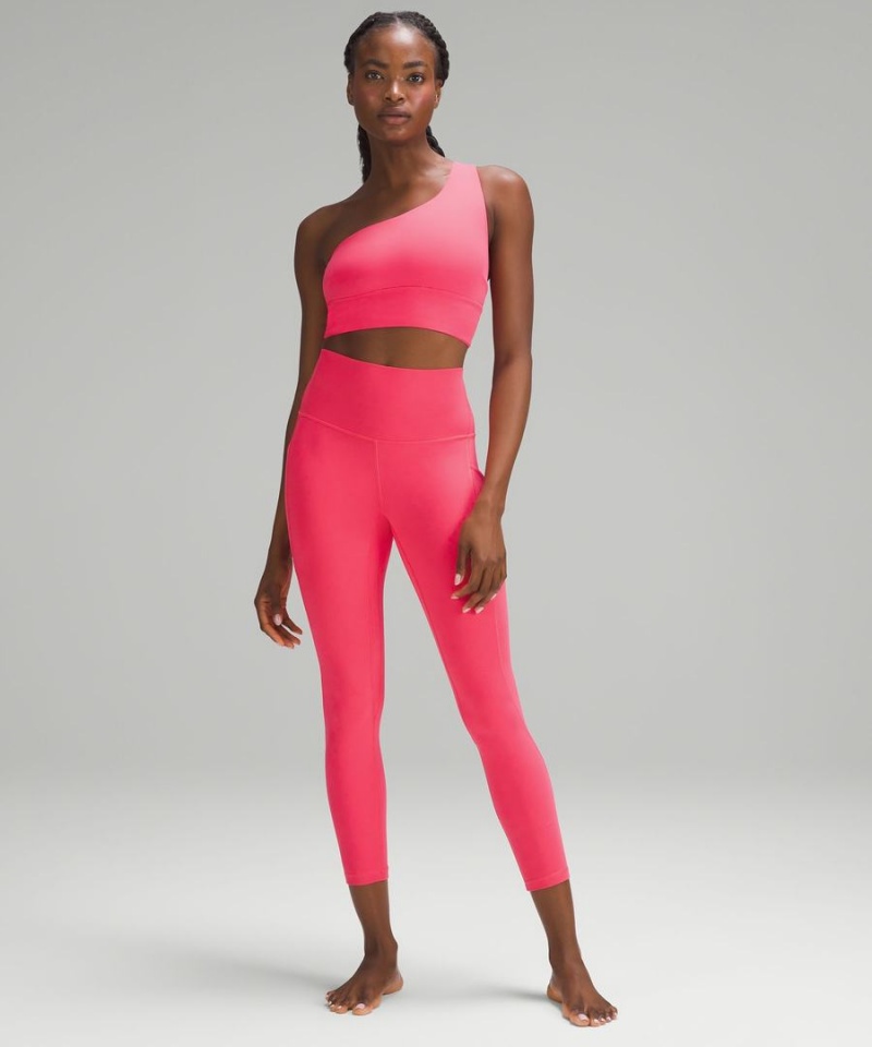 Sujetador Deportivo Lululemon Align™ Asymmetrical Bra Light Support, C/D Cup Mujer Rojas Chile | 962ZDRXVS