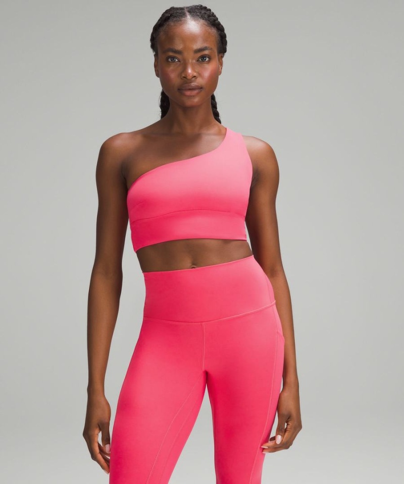 Sujetador Deportivo Lululemon Align™ Asymmetrical Bra Light Support, C/D Cup Mujer Rojas Chile | 962ZDRXVS