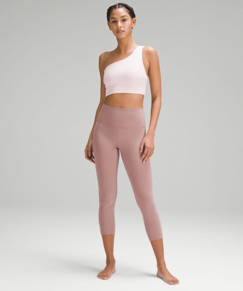 Sujetador Deportivo Lululemon Align™ Asymmetrical Bra Light Support, C/D Cup Mujer Rosas Chile | 265GKOTQY