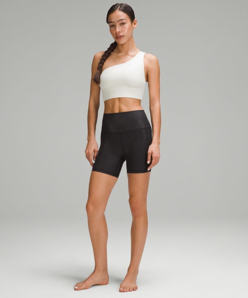 Sujetador Deportivo Lululemon Align™ Asymmetrical Acanalado Bra Light Support C/D Cup Shine Mujer Beige Chile | 390POFTQW