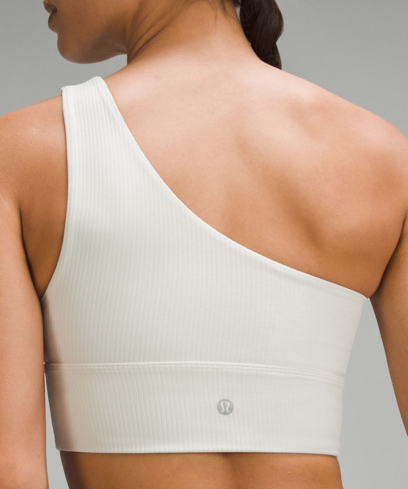 Sujetador Deportivo Lululemon Align™ Asymmetrical Acanalado Bra Light Support C/D Cup Shine Mujer Beige Chile | 390POFTQW