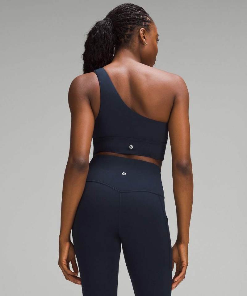 Sujetador Deportivo Lululemon Align™ Asymmetrical Bra Light Support, C/D Cup Mujer Azul Marino Chile | 076XCWHAQ