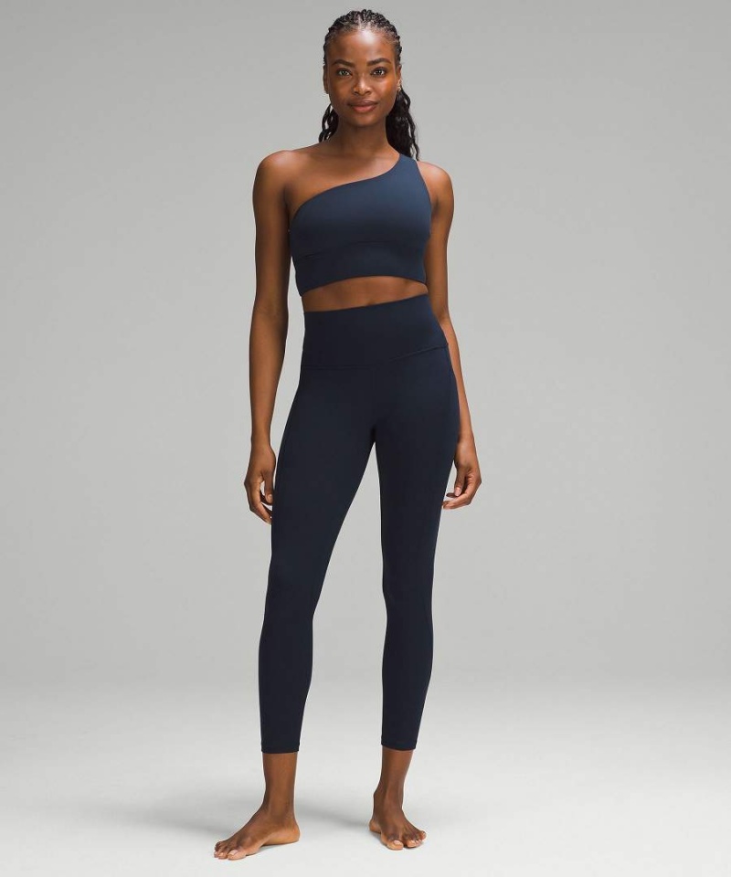 Sujetador Deportivo Lululemon Align™ Asymmetrical Bra Light Support, C/D Cup Mujer Azul Marino Chile | 076XCWHAQ