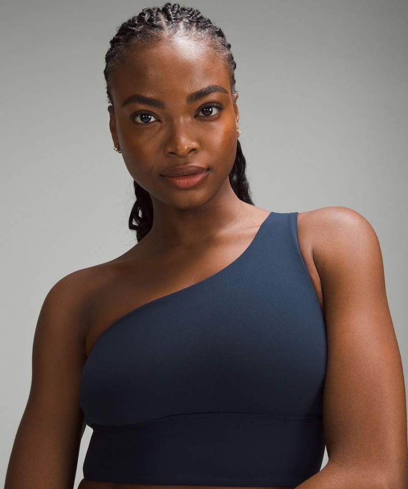 Sujetador Deportivo Lululemon Align™ Asymmetrical Bra Light Support, C/D Cup Mujer Azul Marino Chile | 076XCWHAQ