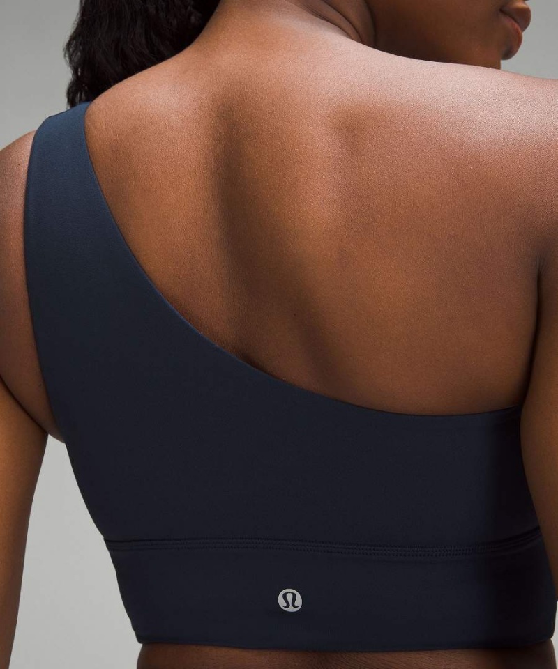 Sujetador Deportivo Lululemon Align™ Asymmetrical Bra Light Support, C/D Cup Mujer Azul Marino Chile | 076XCWHAQ