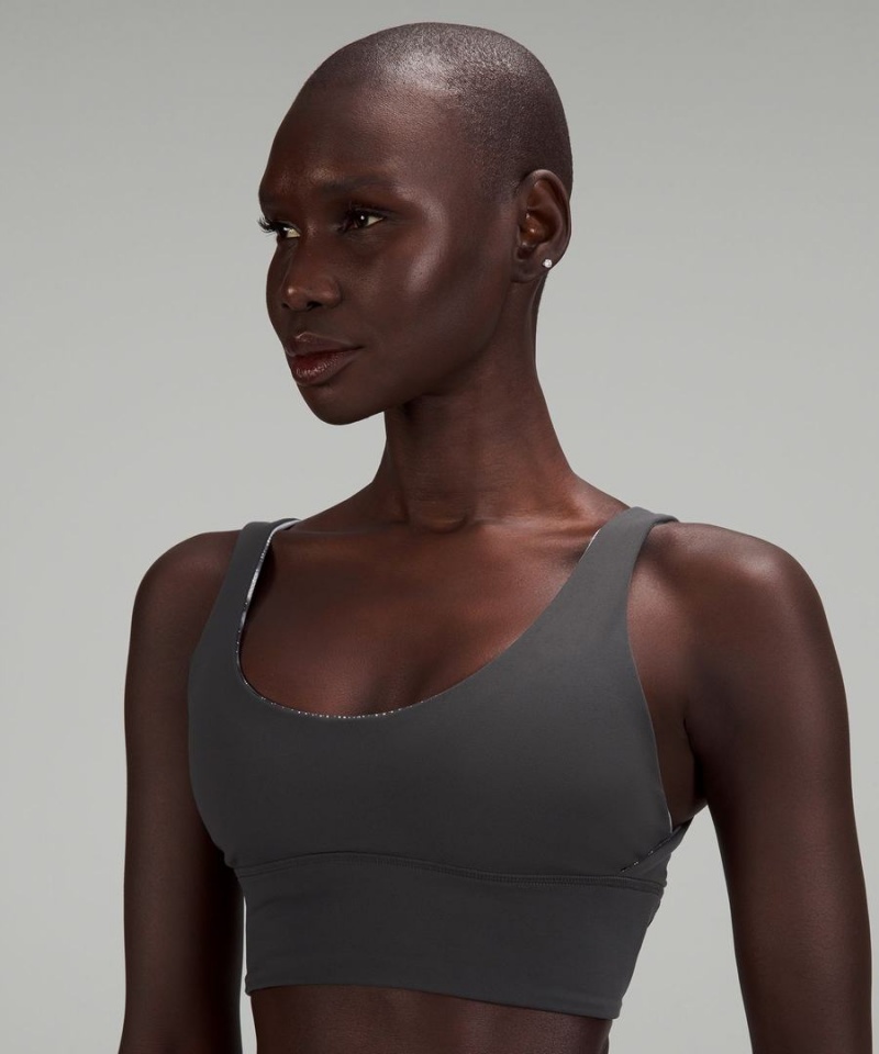 Sujetador Deportivo Lululemon Align™ Bra Shine Light Support, A/B Cup Mujer Gris Oscuro Gris Oscuro Chile | 560UFOQGX