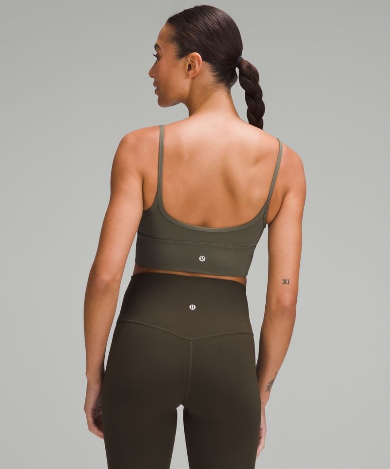 Sujetador Deportivo Lululemon Align™ Sweetheart Bra Light Support, A/B Cup Mujer Verde Chile | 892ETMCYS