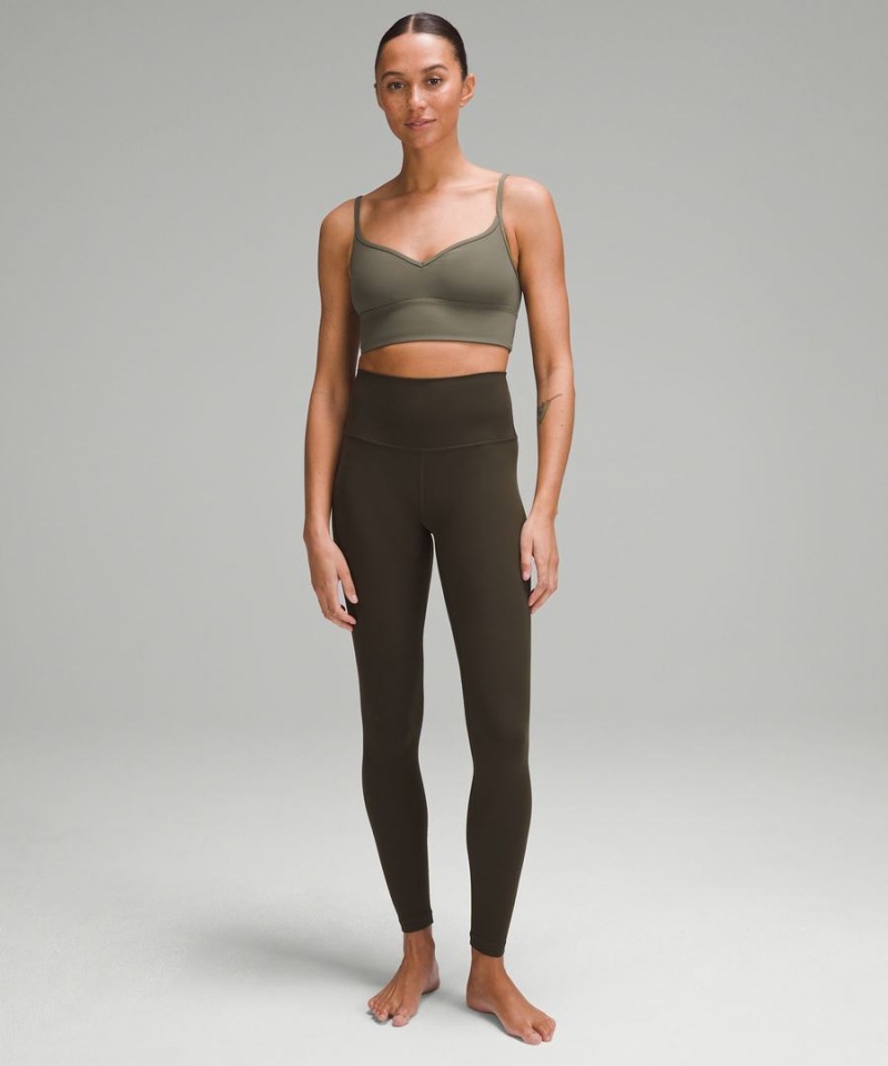 Sujetador Deportivo Lululemon Align™ Sweetheart Bra Light Support, A/B Cup Mujer Verde Chile | 892ETMCYS