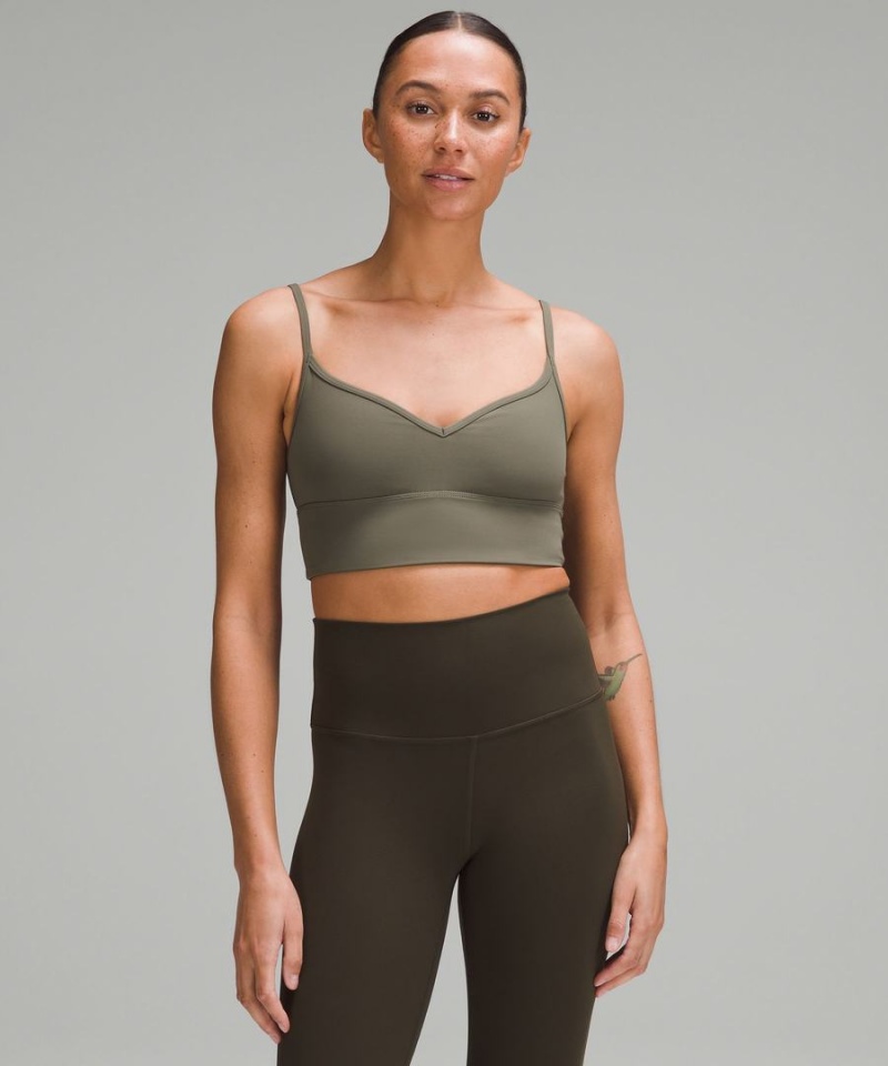 Sujetador Deportivo Lululemon Align™ Sweetheart Bra Light Support, A/B Cup Mujer Verde Chile | 892ETMCYS