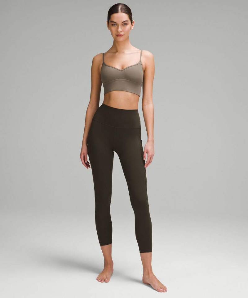 Sujetador Deportivo Lululemon Align™ Sweetheart Bra Light Support, A/B Cup Mujer Gris Chile | 710GYTELB