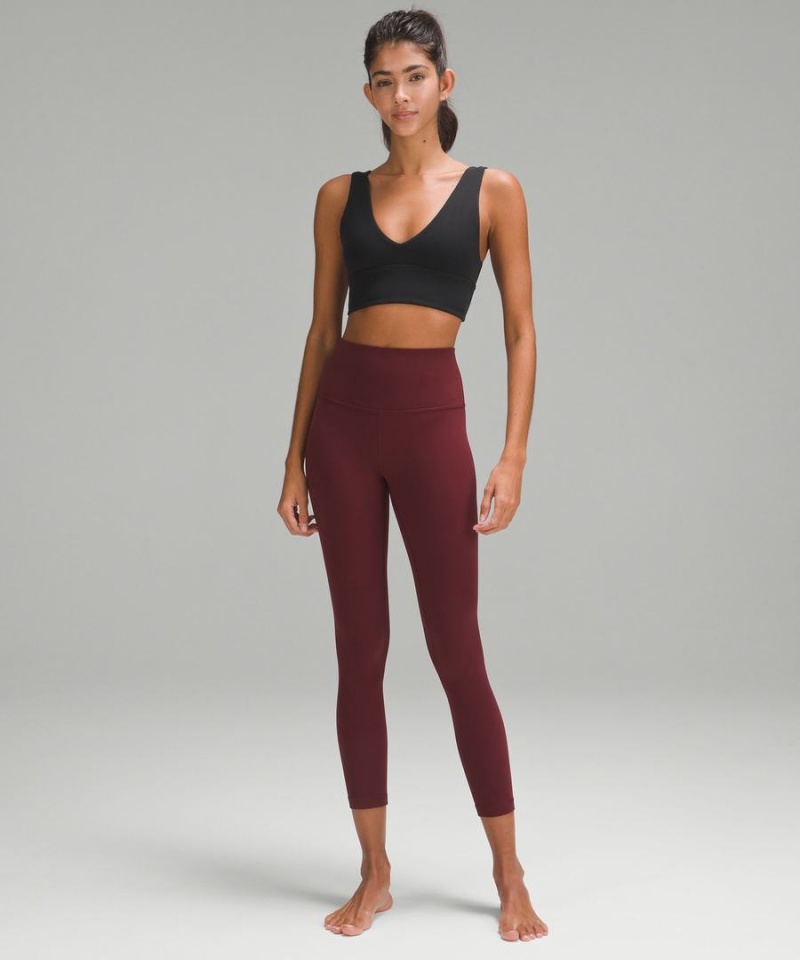 Sujetador Deportivo Lululemon Align™ V-Neck Bra Light Support, A/B Cup Mujer Negras Chile | 394SYDWTO