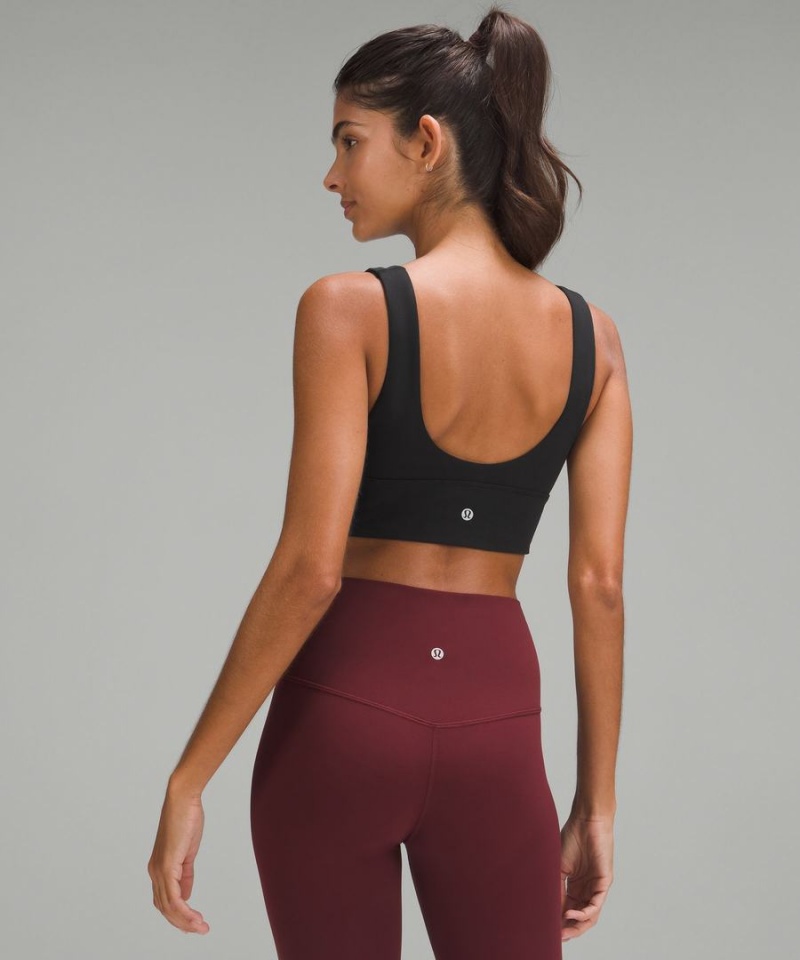 Sujetador Deportivo Lululemon Align™ V-Neck Bra Light Support, A/B Cup Mujer Negras Chile | 394SYDWTO