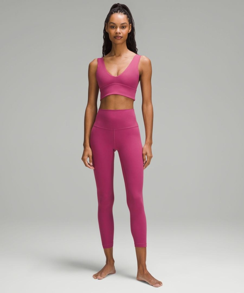 Sujetador Deportivo Lululemon Align™ V-Neck Bra Light Support, A/B Cup Mujer Moradas Chile | 375OCGYJL