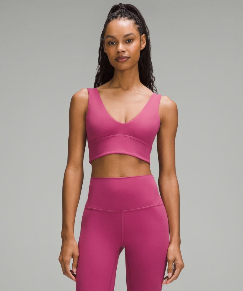 Sujetador Deportivo Lululemon Align™ V-Neck Bra Light Support, A/B Cup Mujer Moradas Chile | 375OCGYJL