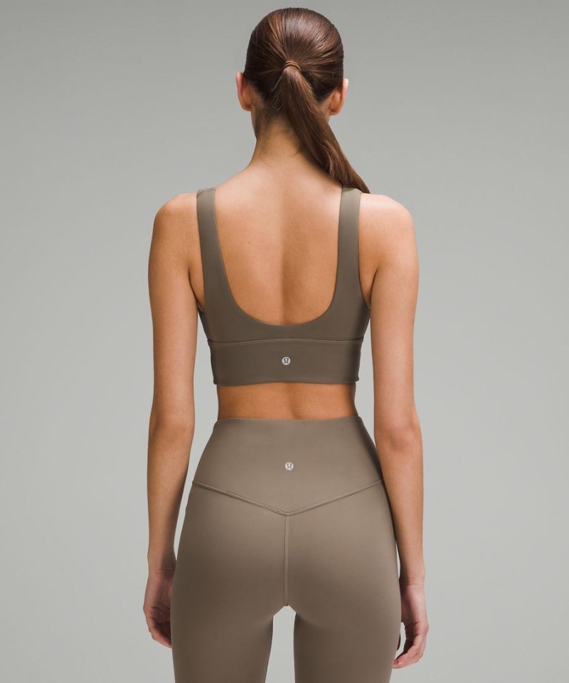 Sujetador Deportivo Lululemon Align™ V-Neck Bra Light Support, A/B Cup Mujer Gris Chile | 576CAYMOB
