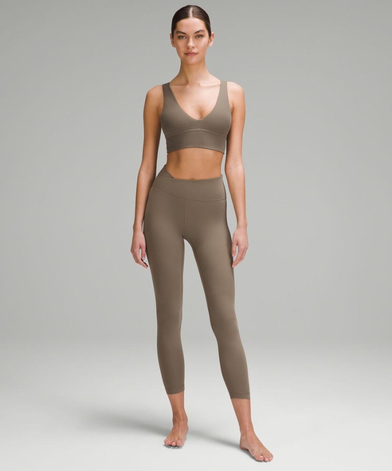 Sujetador Deportivo Lululemon Align™ V-Neck Bra Light Support, A/B Cup Mujer Gris Chile | 576CAYMOB