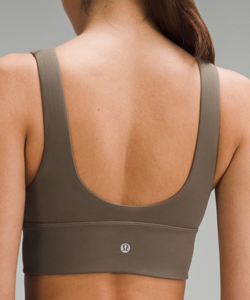 Sujetador Deportivo Lululemon Align™ V-Neck Bra Light Support, A/B Cup Mujer Gris Chile | 576CAYMOB