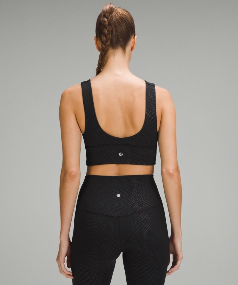 Sujetador Deportivo Lululemon Align™ V-Neck Bra Light Support, A/B Cup Mujer Negras Chile | 423YFGSTM