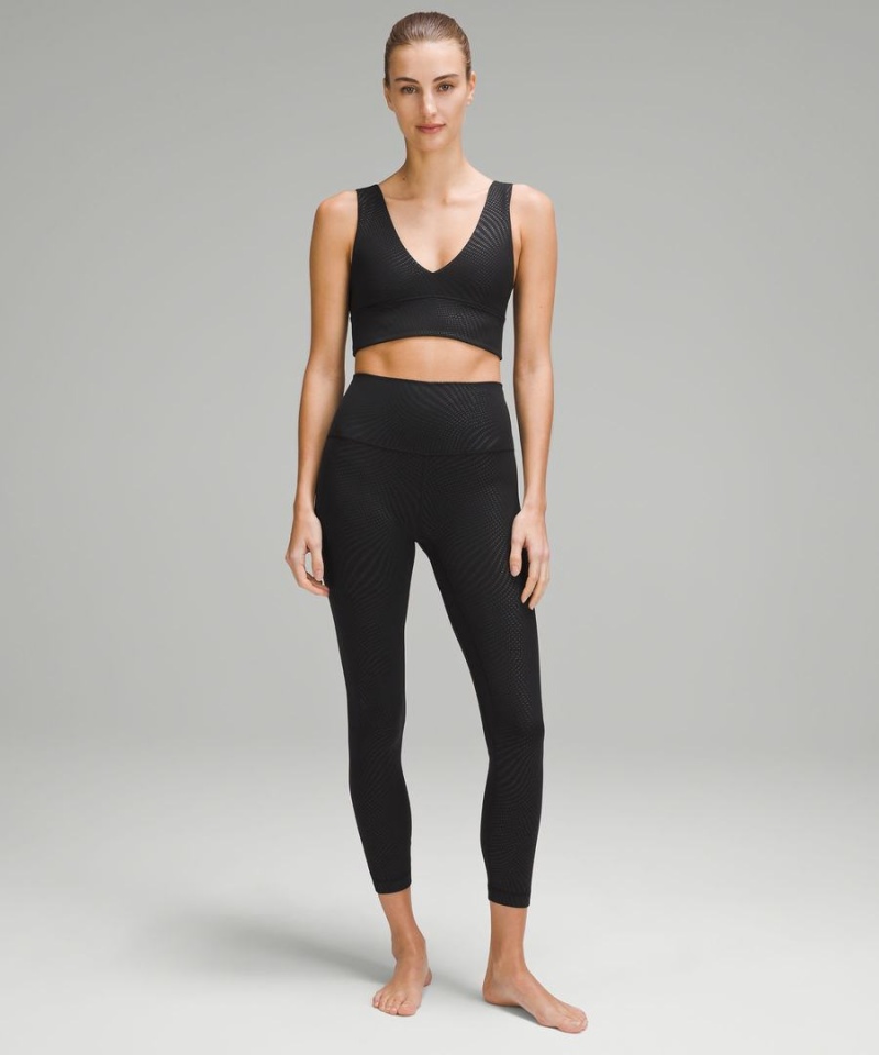 Sujetador Deportivo Lululemon Align™ V-Neck Bra Light Support, A/B Cup Mujer Negras Chile | 423YFGSTM