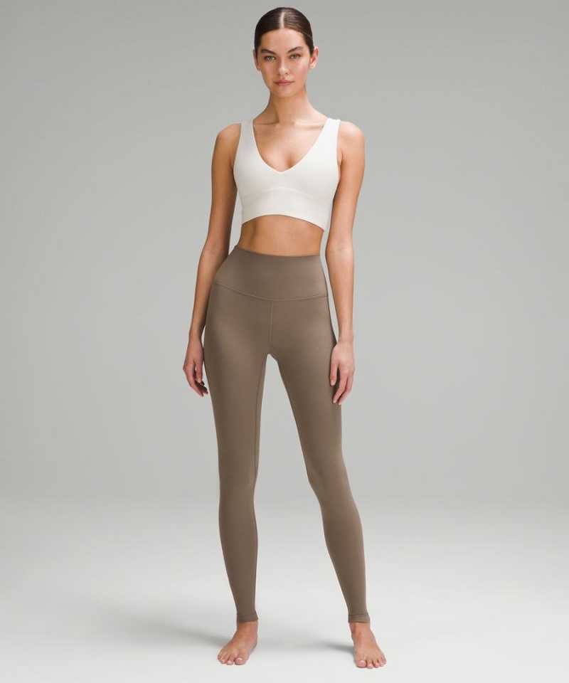 Sujetador Deportivo Lululemon Align™ V-Neck Bra Light Support, A/B Cup Mujer Beige Chile | 748VTWQPA