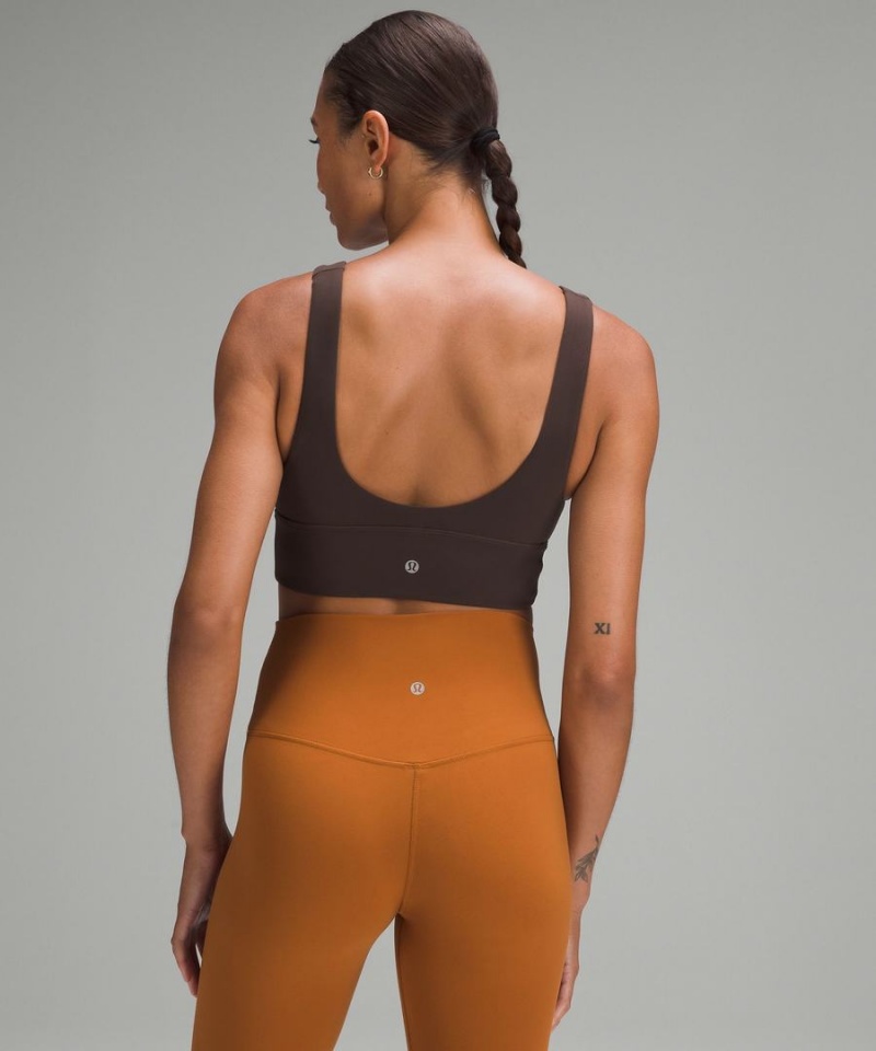 Sujetador Deportivo Lululemon Align™ V-Neck Bra Light Support, A/B Cup Mujer Chocolate Chile | 238JAOHNW