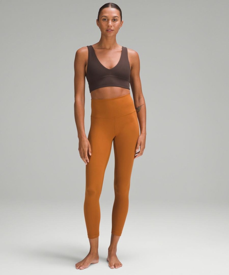 Sujetador Deportivo Lululemon Align™ V-Neck Bra Light Support, A/B Cup Mujer Chocolate Chile | 238JAOHNW